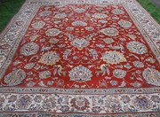 Large Antique Persian Wool Car