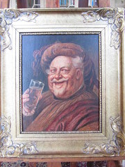 19thc oil on panel portrait of