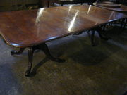 antique furniture mahogany twin pedestal dining Mahogany Twin Pedestal Dining