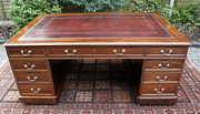 antique furniture mahogany partners desk Antique Mahogany Partners Desk