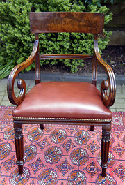 Antique Regency Mahogany Open