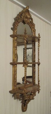 antique furniture a set of victorian giltwood wa A SET OF VICTORIAN GILTWOOD WA