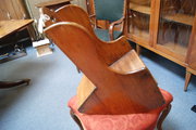 antique furniture a georgian mahogany childs roc A Georgian mahogany childs roc