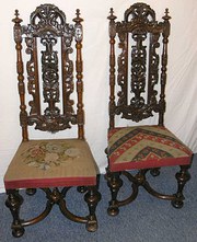 Good pair of antique Dutch wal