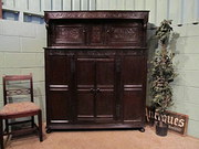 Antique 17th Century Oak Press