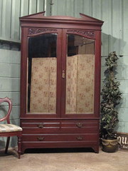 Antique Art Nouveau Mahogany W