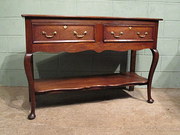 Antique Early Victorian Oak Si
