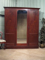 Antique Edwardian Mahogany Tri