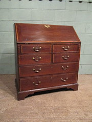 Antique Georgian Oak Bureau De