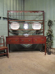 country georgian oak dresser a Antique Georgian Oak Dresser a