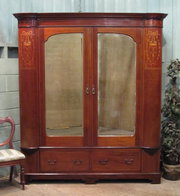 Antique Large Edwardian Inlaid