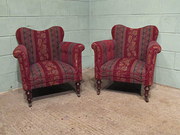 antique furniture pair victorian upholst Antique Pair Victorian Upholst