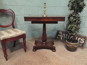 antique furniture regency burr elm tea p Antique Regency Burr Elm Tea P
