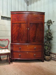 Antique Regency Mahogany Bow F