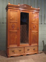 Antique Victorian Ash Double W