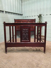Antique Victorian Mahogany Dou