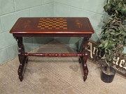 Antique Victorian Mahogany Inl
