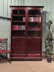 Antique Victorian Mahogany Lib