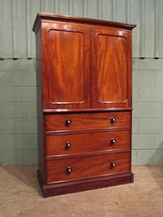 Antique Victorian Mahogany Lin