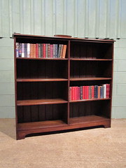 Antique Victorian Oak Open Boo