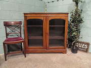 Antique Victorian Walnut Displ