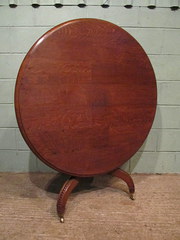 Antique William 1V Oak Tilt To