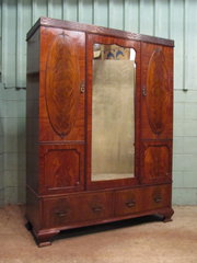 furniture makers: maple and co antique furniture mahogany triple wardr Antique Mahogany Triple Wardr