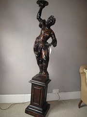 19th century carved walnut bla