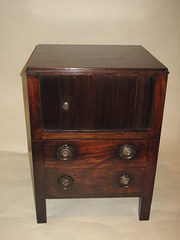 antique furniture george iii mahogany bedside ta George III Mahogany Bedside Ta
