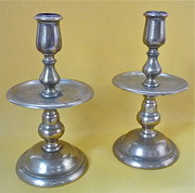A pair of Heemskerk brass cand