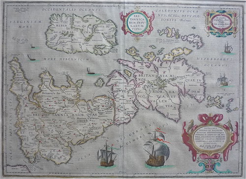 Abraham Ortelius - a 1595 map of Great Britain Abraham Ortelius - a 1595 map of Great Britain