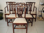 set 6 mahogany dining Set 6 Antique Mahogany Dining