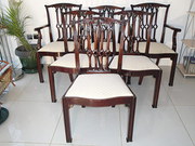 set 6 mahogany dining Set 6 Antique Mahogany Dining