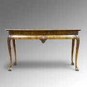antique furniture fine walnut serving table Fine walnut serving table