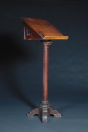 antique furniture gothic revival oak lecturn Gothic Revival oak lecturn