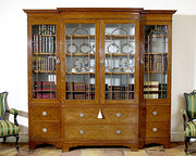 Satinwood Display Cabinet