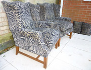 Pair wing back ARMCHAIRS