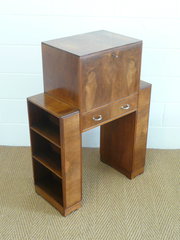 Heals Art deco Walnut Bureau B