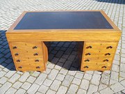 Antique walnut art deco desk