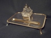 antique silver silver inkwell and ink antique silver inkwell and ink