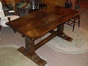 C49  Victorian oak refectory t