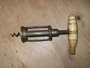 antique metalware c57 victorian corkscrew C57 Victorian corkscrew