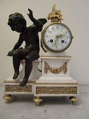 Victorian gilt and bronze marb