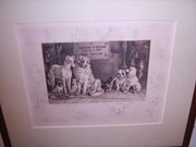 antique art, paintings, pictures frank paton signed etching c 1 Frank Paton Signed Etching c 1