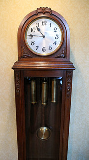 Art Deco Chiming Longcase Cloc