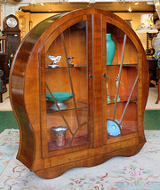 antique furniture art deco display cabinet c1930 Art Deco Display Cabinet c1930