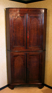 Early 19thc Oak  Mahogany Corn