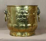 Large Victorian Brass Log Buck