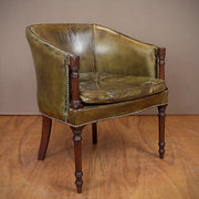 antique furniture leather mahogany desk chair Leather Mahogany Desk Chair