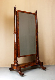 Mid 19thc Cheval Mirror c1840